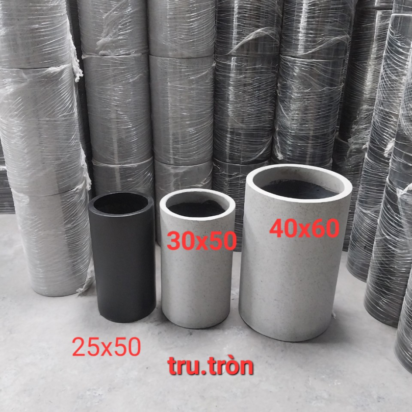 Chậu trụ tròn