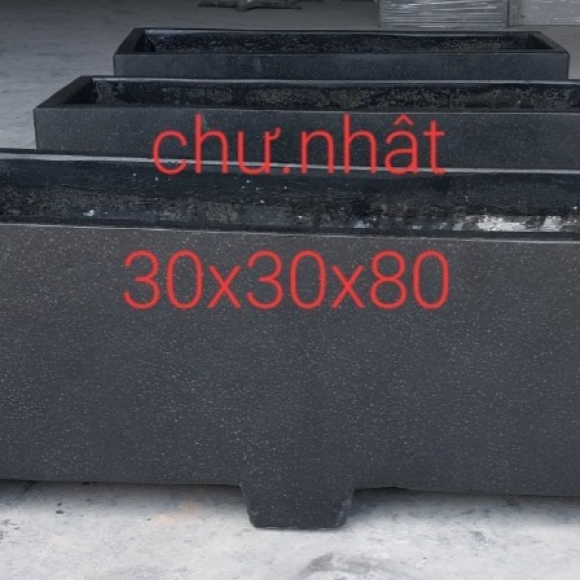 Chậu chữ nhật có chân