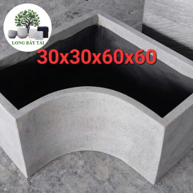 Chậu chữ nhật góc 30 x 30 x 60 x 60